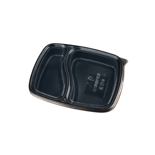 Feast - 2 Compartment Meal Box (P) Tray With Lid