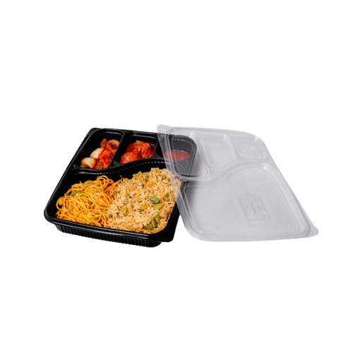 Feast - 4 Compartment Meal Box (P) Tray with Lid