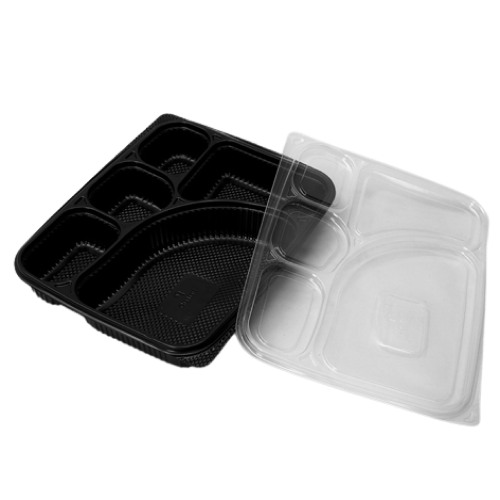 Feast - 5 Compartment Meal Box (P) Tray With Lid