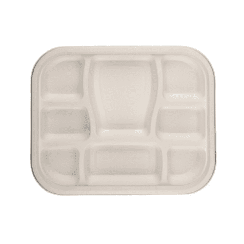 Feast - 8CP Bagasse - Meal Tray Only