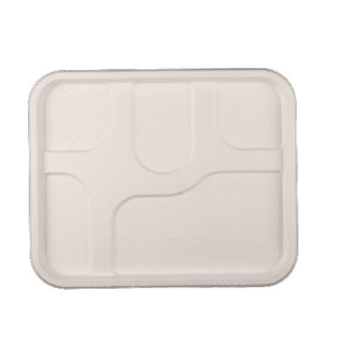 Feast - [Lids Only] 5CP Bagasse Meal Tray