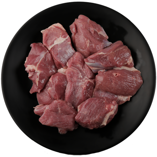 Feast - Freshly Frozen Mutton Boneless, 60-80 gm/pc