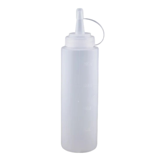 Feast - Plastic Squeeze Bottle, 12 Oz/350 ml (Sq-12) White with Cap