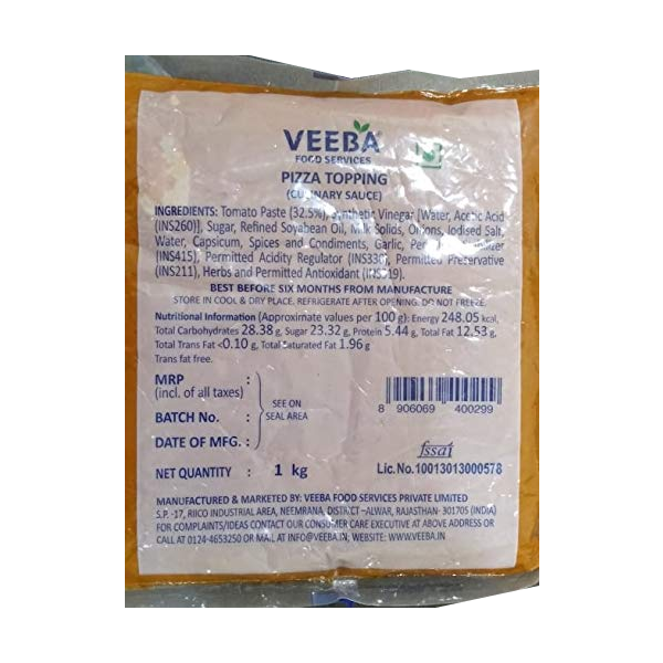 Veeba - Pizza Topping Creamy Tomato
