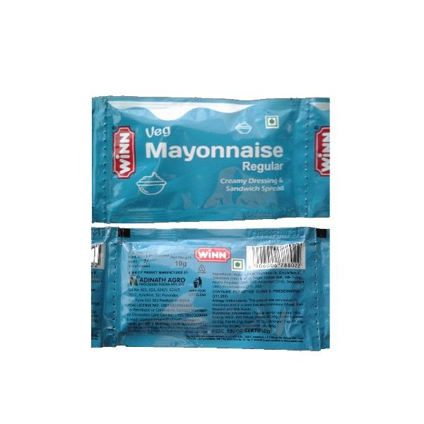 Winn - Veg Mayonnaise Regular Sachet (Eggless with 40% Fat)