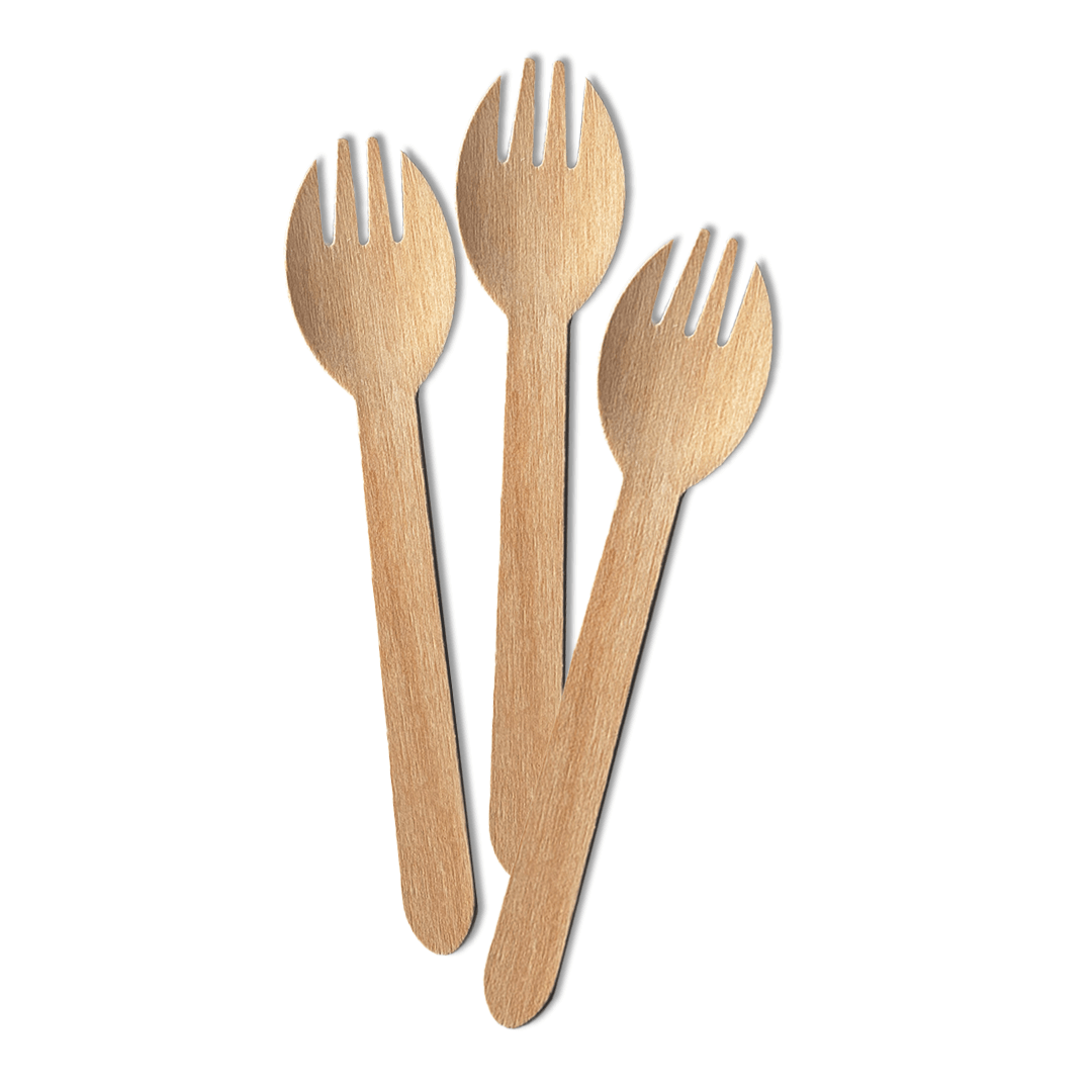 Feast - Wooden Spork, 160 mm